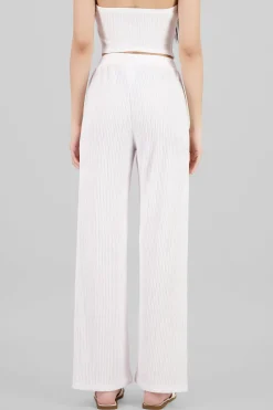 Pantalon recto textura