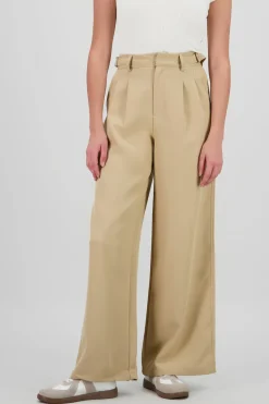 Pantalon wide leg detalle pretina