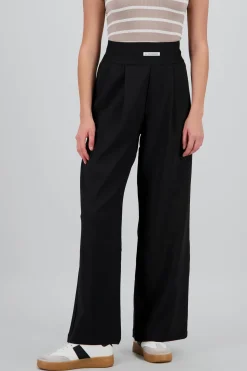 Pantalon wide leg detalle resorte