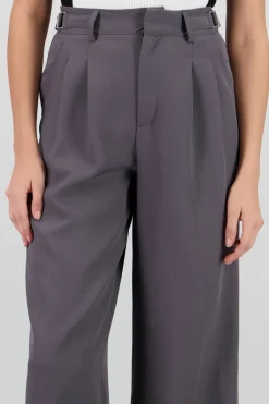 Pantalon wide leg detalle pretina