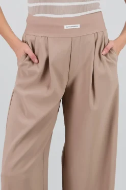Pantalon wide leg detalle resorte
