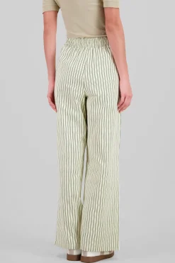 Pantalon wide leg rayas