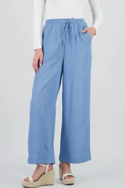 Pantalones ligeros pierna amplia tacto super suave
