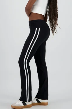 Pants con dobles en la pretina de rayas