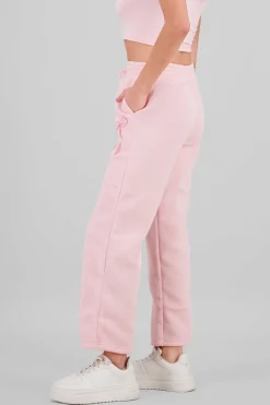 Pants lisos moño bordado