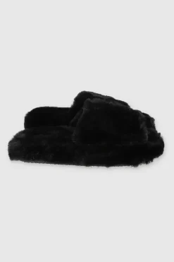 Pantufla cozy peep toe