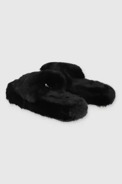 Pantufla cozy peep toe