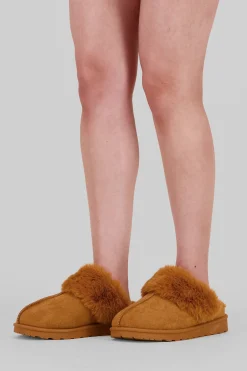 Pantufla zueco fluffy