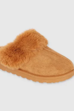 Pantufla zueco fluffy