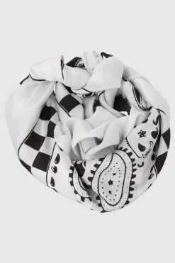 Pañuelo calaveras estrellas cuadros