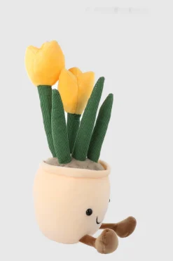 Peluche maceta tulipan