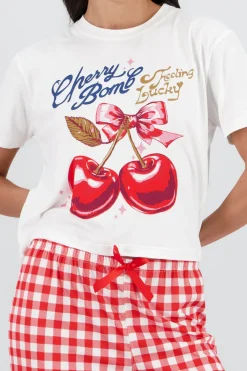 Pijama cherry bomb gingham