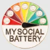 Pin redondo social battery