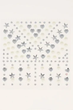 Plantilla brillos corazones estrellas