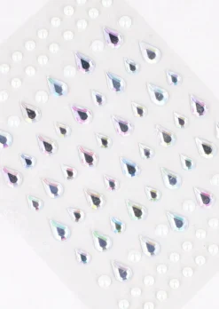 Plantilla brillos gota perlas