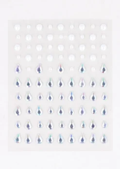 Plantilla brillos gotas perlas