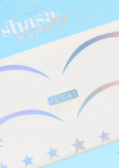 Plantilla delineado iridiscente