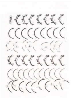 Plantilla Estampas Uñas Brillo