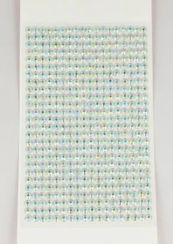 Plantilla gema facial brillos tornasol