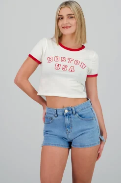 Playera boston contraste bies