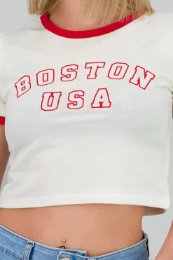 Playera boston contraste bies