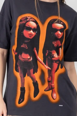 Playera bratz manga corta