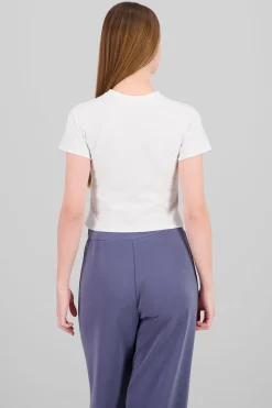 Playera corta estampado oso