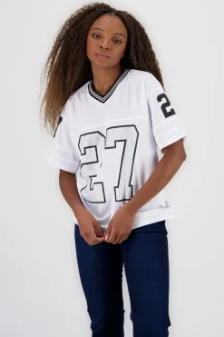 Playera deportiva numero brillos