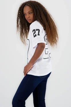 Playera deportiva numero brillos