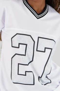 Playera deportiva numero brillos