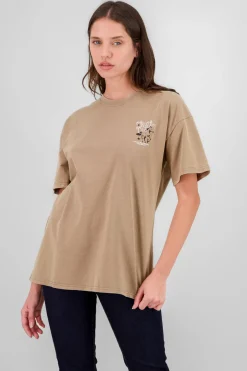 Playera estampado oversized
