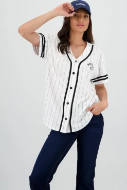 Playera jersey oversized new york