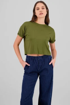 PLayera manga corta cuello redondo