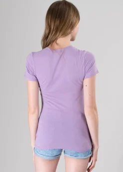 Playera manga corta escote v liso