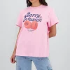 Playera manga corta estampado frutas