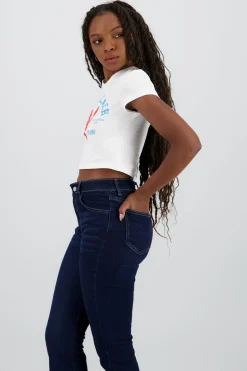 Playera manga corta estampado