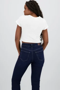 Playera manga corta estampado