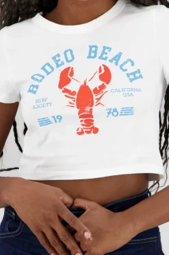 Playera manga corta estampado