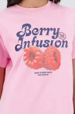 Playera manga corta estampado frutas