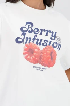 Playera manga corta estampado frutas