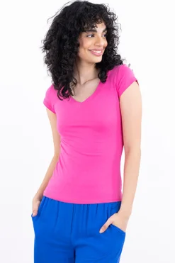 Playera manga corta lisa