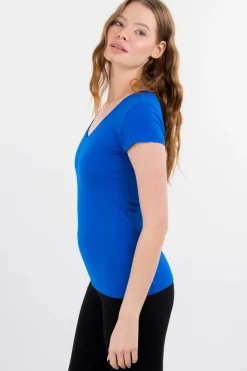 Playera manga corta lisa