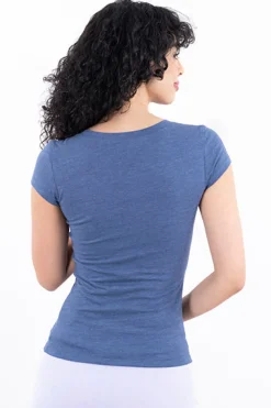 Playera manga corta lisa