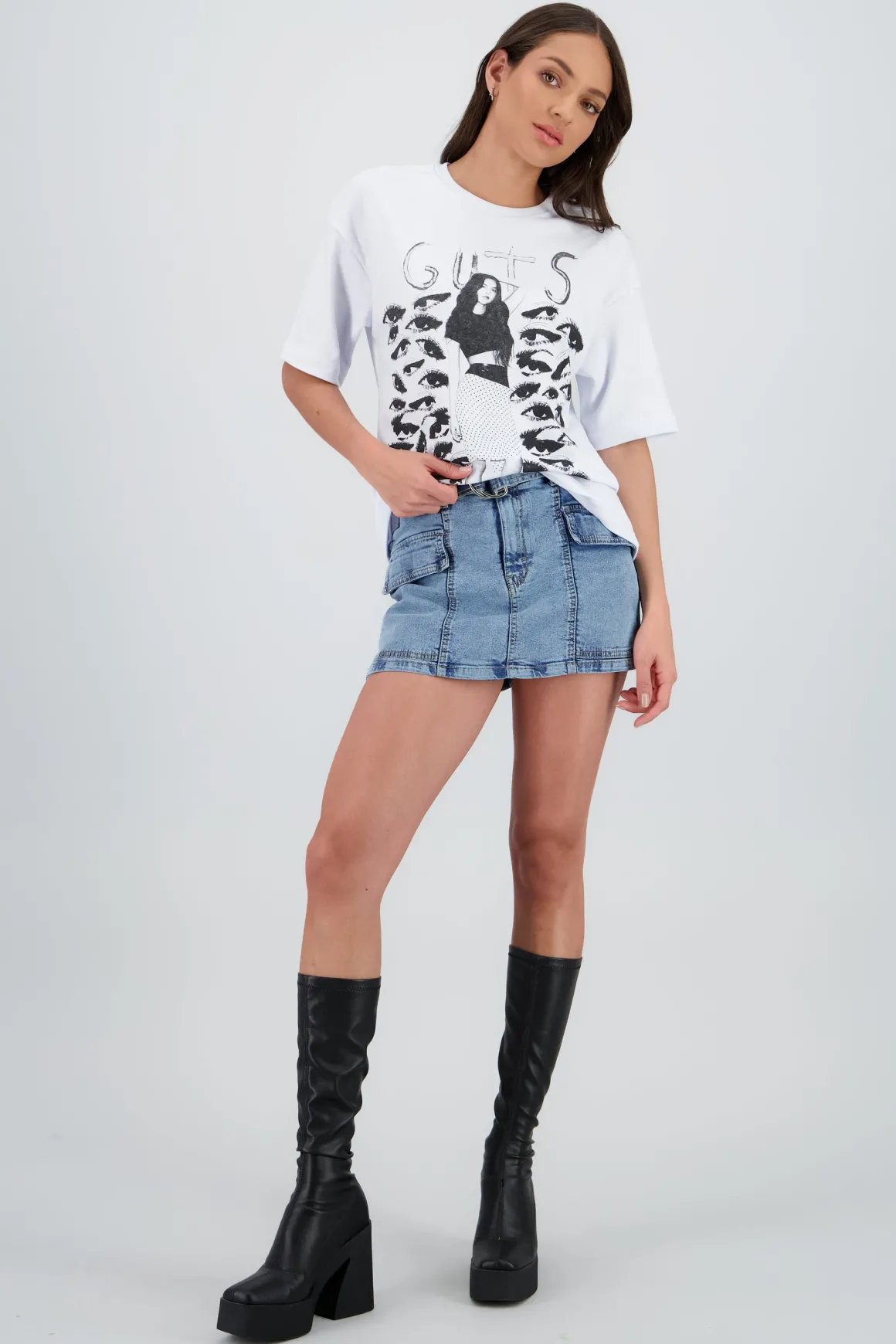 Playera Olivia Rodrigo estampado frente espalda