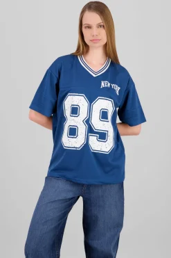 Playera oversize estampado numero