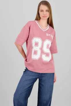 Playera oversize estampado numero