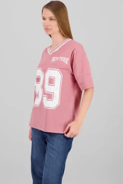 Playera oversize estampado numero