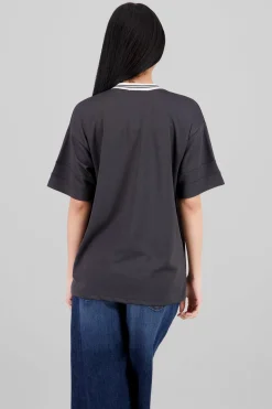 Playera oversize estampado numero