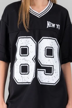 Playera oversize estampado numero