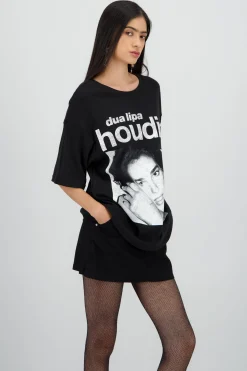 Playera oversized Dua Lipa houdini